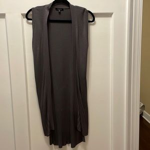 NWOT Long gray sweater vest